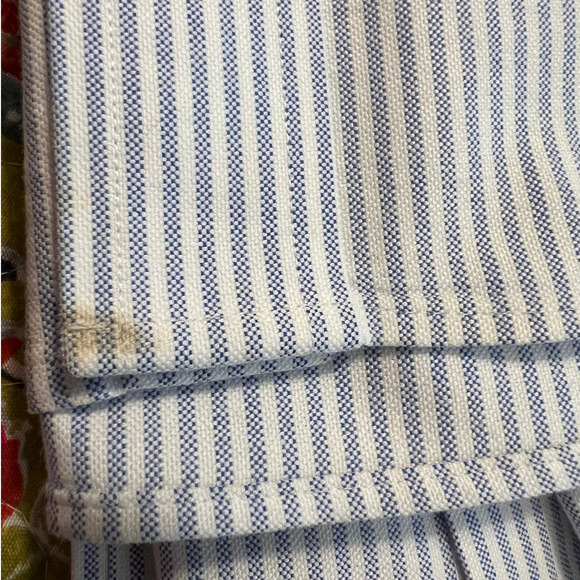 L.L. Bean Men's Button-down Shirt Size 16-33 in Blue and White Stripe - Picture 6 of 6